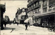 Ak Troyes-Aube, Rue de la