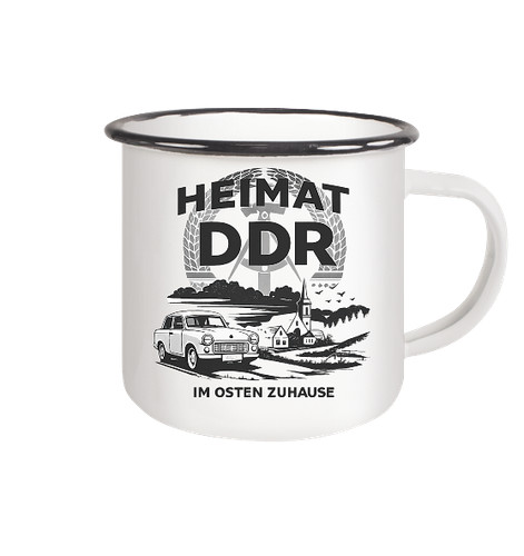 Ddr emaille tasse heimat - ddr,