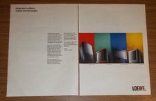 Seltene Werbung vintage LOEWE Art Vision Arcada Calida Fernseher 1994