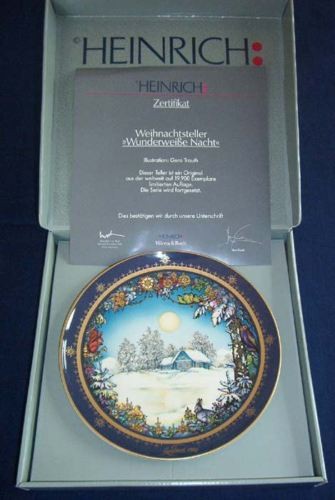 Heinrich weihnachtsteller 1990 - heinrich,