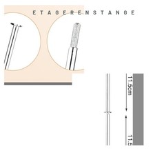  Etagere Stange, 11,5 cm, 10