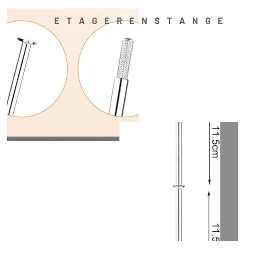 Etagere stange cm 10 - , 11,5