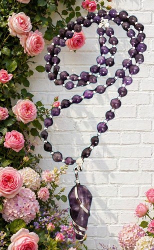 Amethyst halskette cm - amethyst,