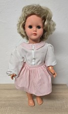 Vynilpuppe Kunststoff Puppe MMM Drei-M Doll 56 cm Schlafaugen Stimme Vintage