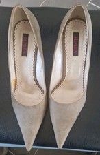 Stiletto Pumps Gr. 40 Beige/Khaki, gebraucht, wie Neu