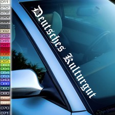 Deutsches Kulturgut Auto-Aufkleber Frontscheibenaufkleber Alt-Deutsch  F30