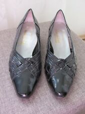 Pumps Flechtoptik Lackleder geflochten Alexandria Super Comfort schwarz Gr. 39