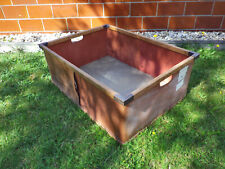 DDR VEB große Lagerkiste Holz und Pappe Vintage 52x73x27 cm 