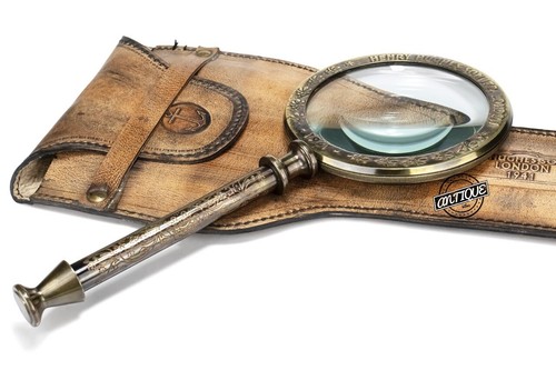 Lupe mit ledertasche optischer - lupe,