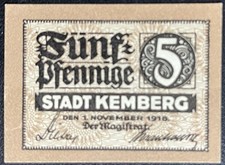 5 Pfennig Kemberg 1918