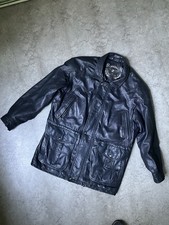 Leder Parka Jacke Longjacke