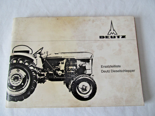 Alte deutz ersatzteilliste - ersatzteilliste,