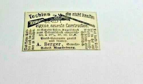 Uralte kleine reklame werbung - kleine,