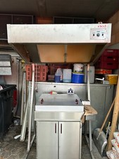 Fettbackgerät Riehle mit Kipptrögel & Ablufthaube