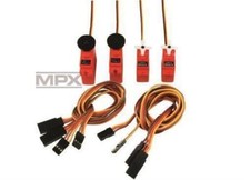 Multiplex / Hitec RC ServoSet Solius mit Verlängerungskabeln / 65160