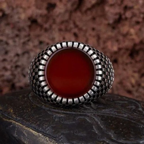 Echter roter onyx edelstein - echter,