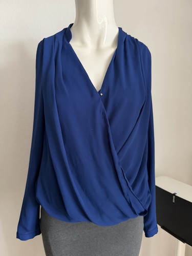 Chiffon bluse wickel look - wickel, gr