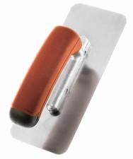 Glättekelle venezianisch SoftGrip PREMIUM abgerundetes Edelstahlblatt 200x80 mm