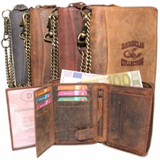 Leder Biker Börse mit