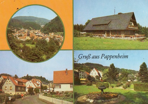 Ansichtskarte pappenheim - ansichtskarte,