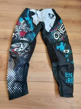 O'neal Element Villain Youth Kinder MX DH MTB Pant Hose lang schwarz/weiß 28