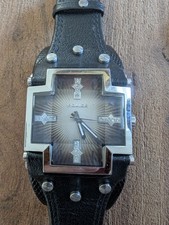 Police P11598JS-02 Damenuhr Glory Lederarmband Schwarz Braun