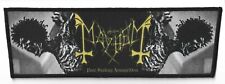 MAYHEM - PURE FUCKING ARMAGEDDON - STRIPE/BACKPATCH/RÜCKENAUFNÄHER - BLACK METAL