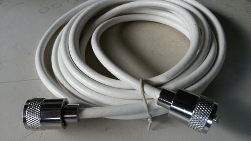 Funk antennenkabel weiss - 4m,