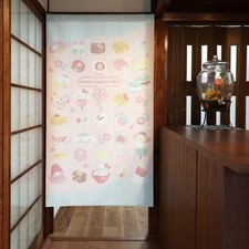 JP Made Sanrio x Traditionelle Japanische Süßigkeiten Vorhang Hello Kitty Woh...