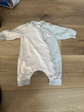 Sterntaler Strampler Einteiler Grau Rosa Esel 50 