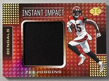 Tee Higgins 2022 Panini Illusions NFL Instant Impact Rookie Relic #II17 Bengals