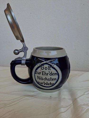 Feuerwehr bierkrug steinzeug - bierkrug,