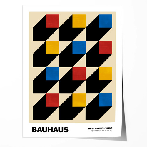 Poster bauhaus muster - poster,