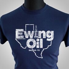 Ewing Oil T-Shirt versch. Farben Retro TV Dallas JR Bobby Texas Oil 70er 80er