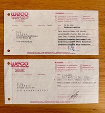 WECO Feuerwerk 2x KURZBRIEF