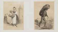 YVES (19.Jhd), Arbeitsalltag des 19. Jahrhunderts,  1857, Lith. Biedermeier