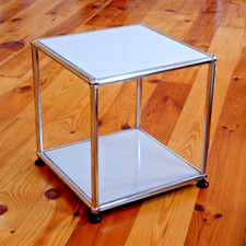 * USM Haller Würfel * TV Tisch Beistelltisch Couchtisch * Lichtgrau * 35x35 * 