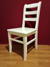 Stuhl Holzstuhl Küchenstuhl Esszimmerstuhl LENA weiss grau Wohnzimmerstuhl