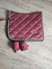  Equestrian Stockholm Schabracke Winterrose DL Full mit 2 Bandagen 
