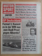 MOTOR SPORT AKTUELL 33 - 7.- 13.8. 1985 GP Hockenheim Alboredo Freddie Spencer