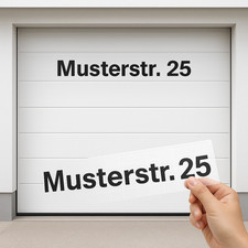 Garagentor Aufkleber • 10cm