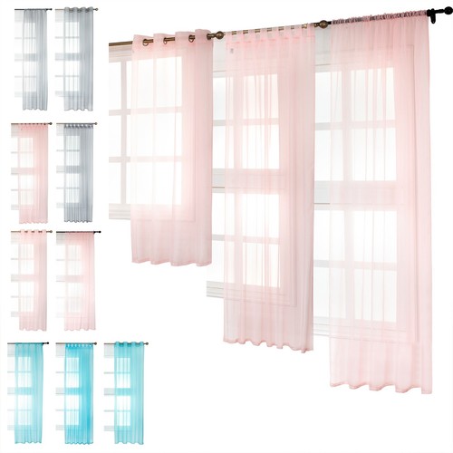Gardine transparent ösenschal - gardine,