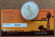 Silbermünze Stock Horse 2013