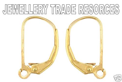 Gelbgold ohrring hebel - gelbgold,