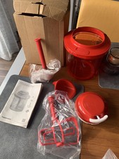Tupperware Extra Chef  SuperSonic Extra in rot, Wenig Gebraucht