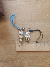 Nici Kleiner Anhänger Kuh Und Jaguar Leopard Mit Blumen Je 2,5cm Groß 