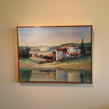 Bild Siebdruck auf Leinwand Holzrahmen Hallaryd ca. 122x93cm