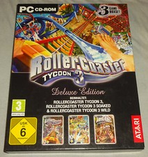 ROLLERCOASTER TYCOON 3 Deluxe Edition PC CD-Rom GUTER ZUSTAND TOP