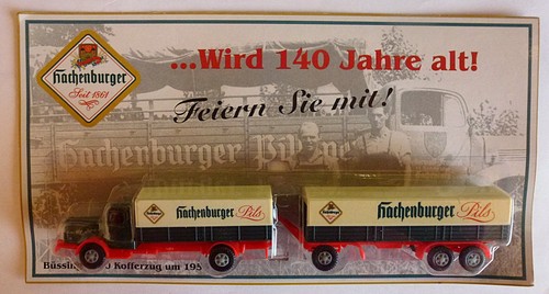 Lkw büssing 8000 - büssing, kofferzug
