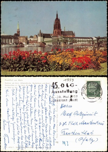 Ansichtskarte frankfurt - ansichtskarte,